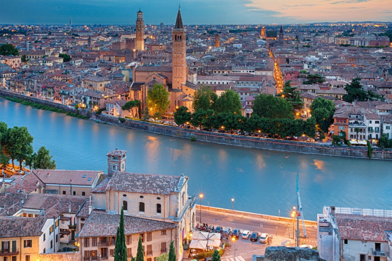 verona centro storico panoramica